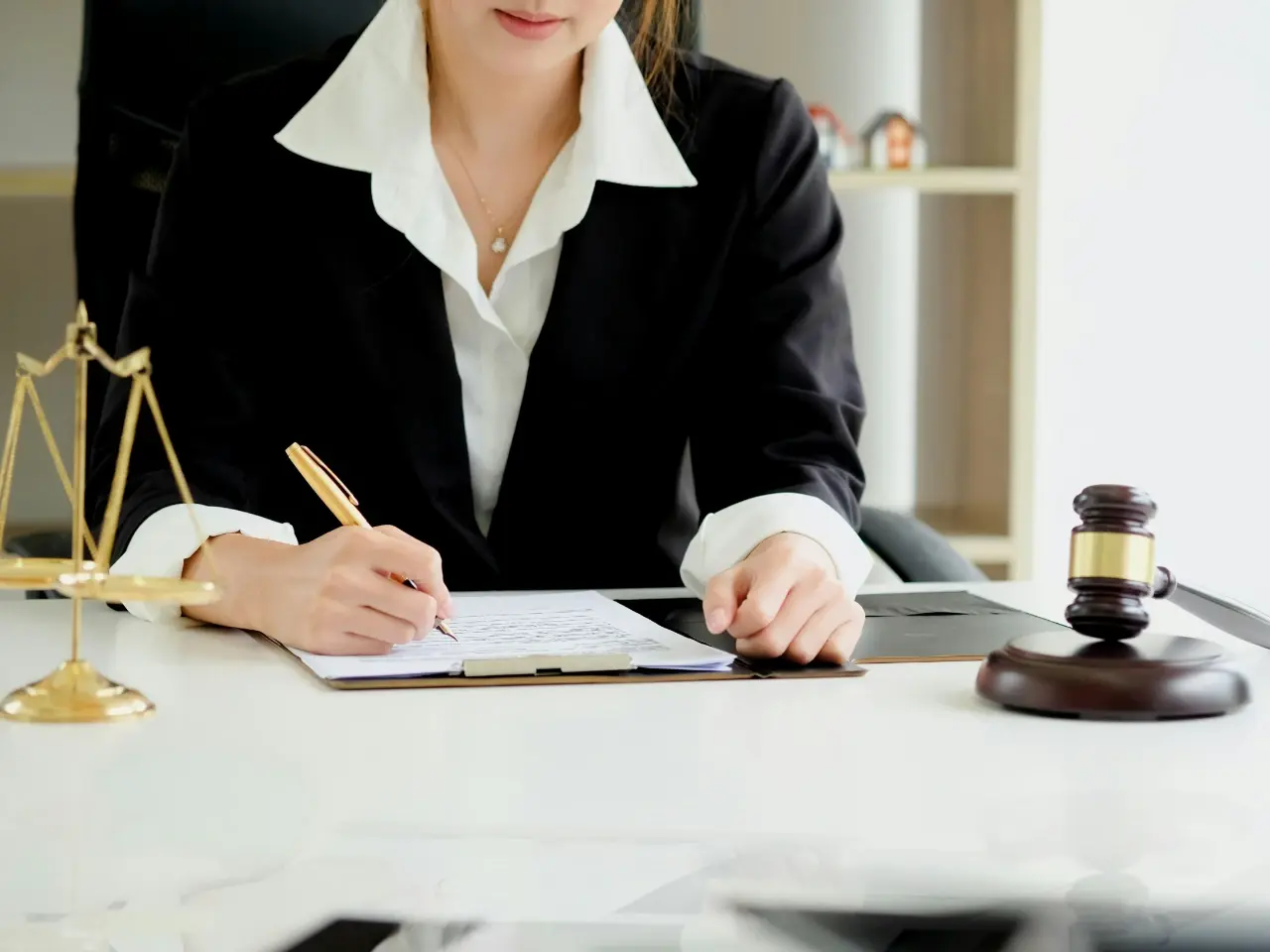 Lawyer preparing documents during the step-by-step process of obtaining an apostille certificate in Canada.