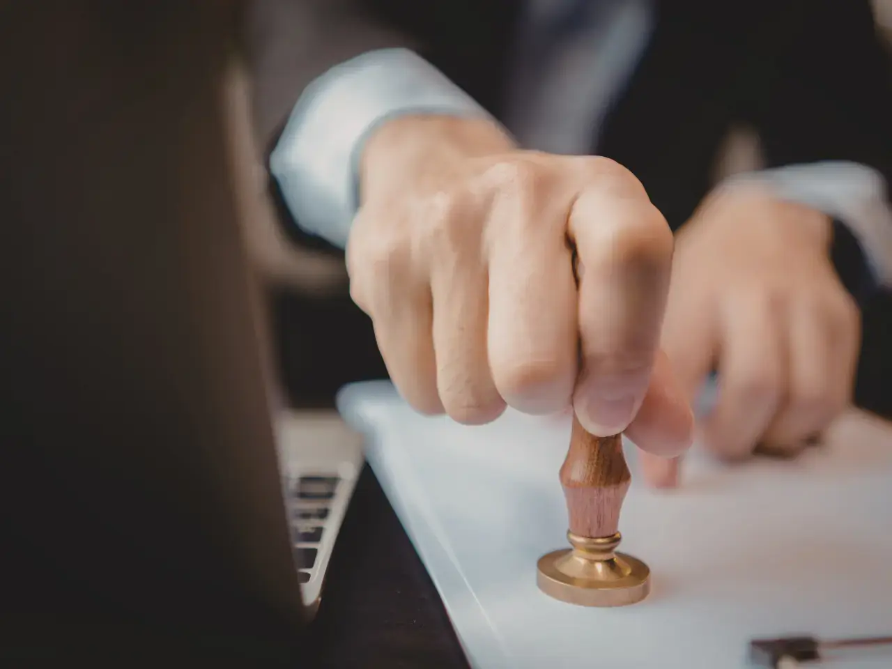 Official stamp applied during document authentication or apostille processing.