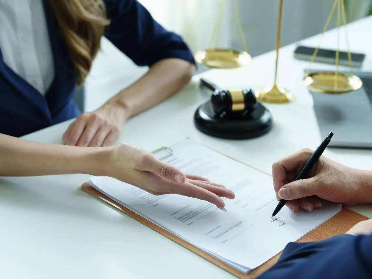Official signing documents, representing the authentication or apostille of an Ontario birth certificate.