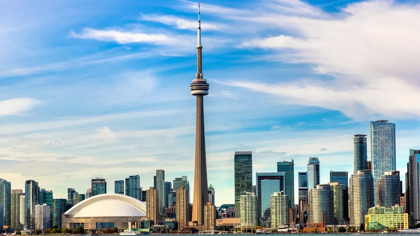 The Toronto skyline shows Ontario's role in issuing apostilles and making documents official for use in other countries.