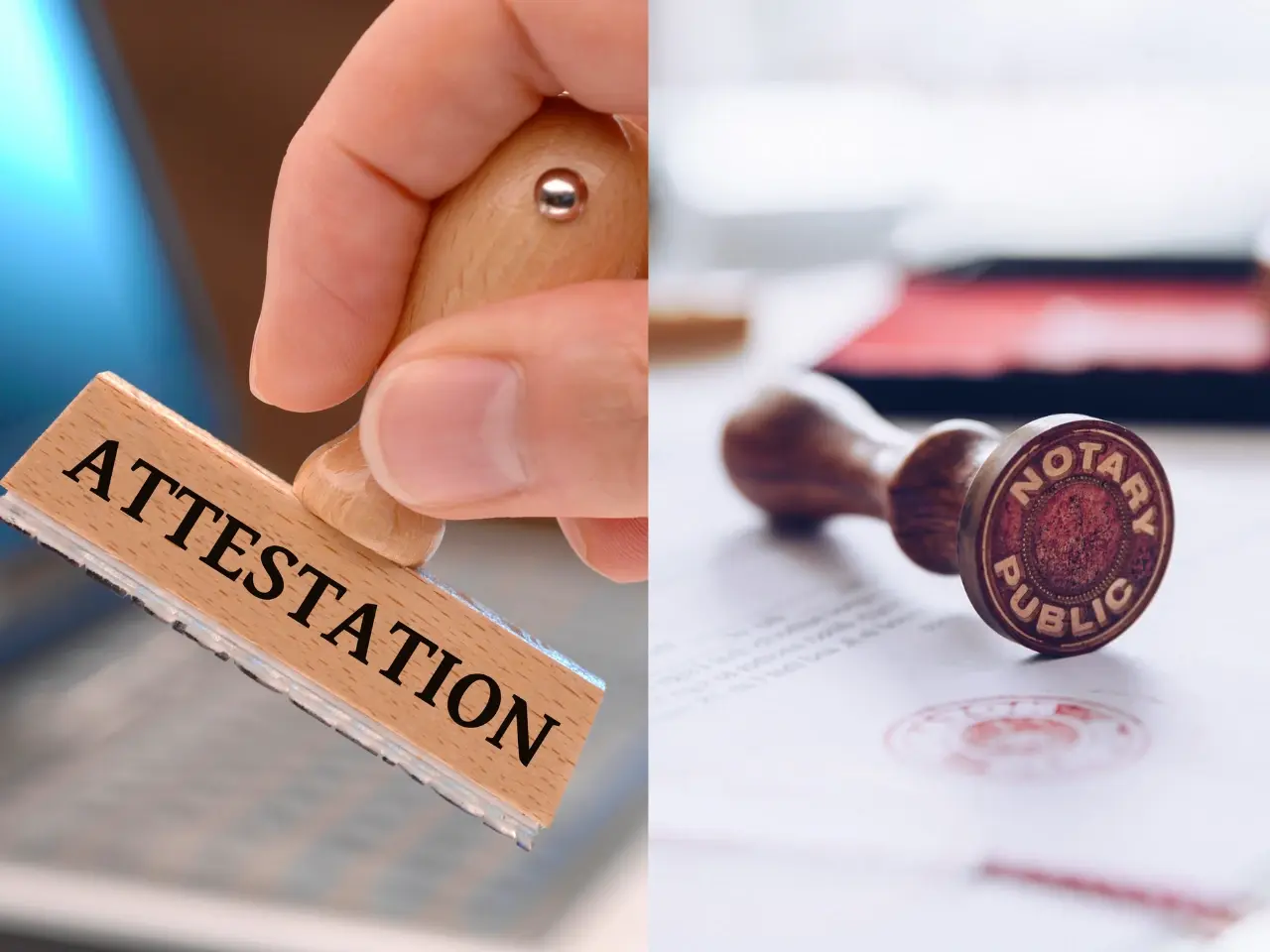Attestation stamp applied to certified document.