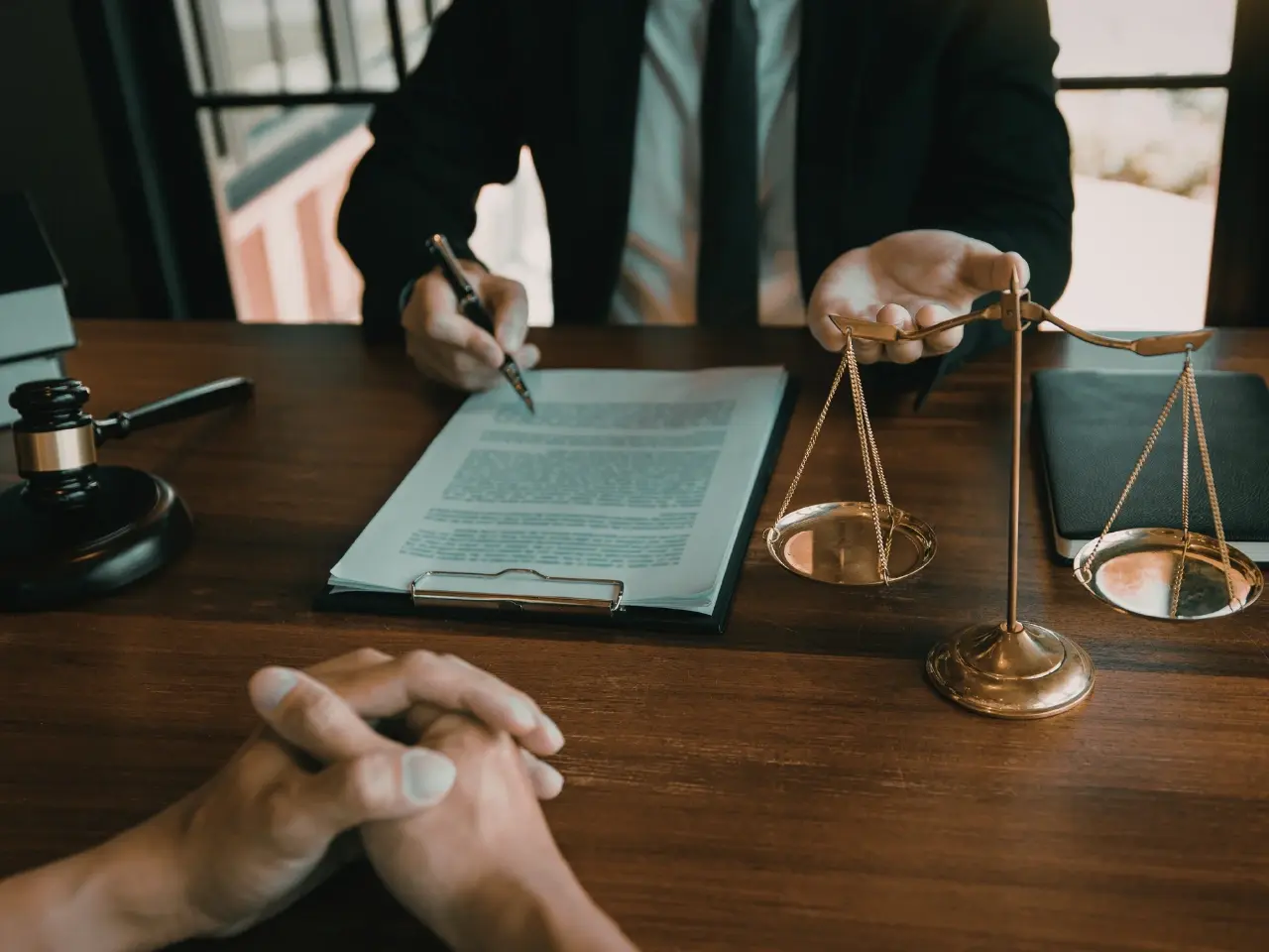 Legal review of documents for traditional authentication.