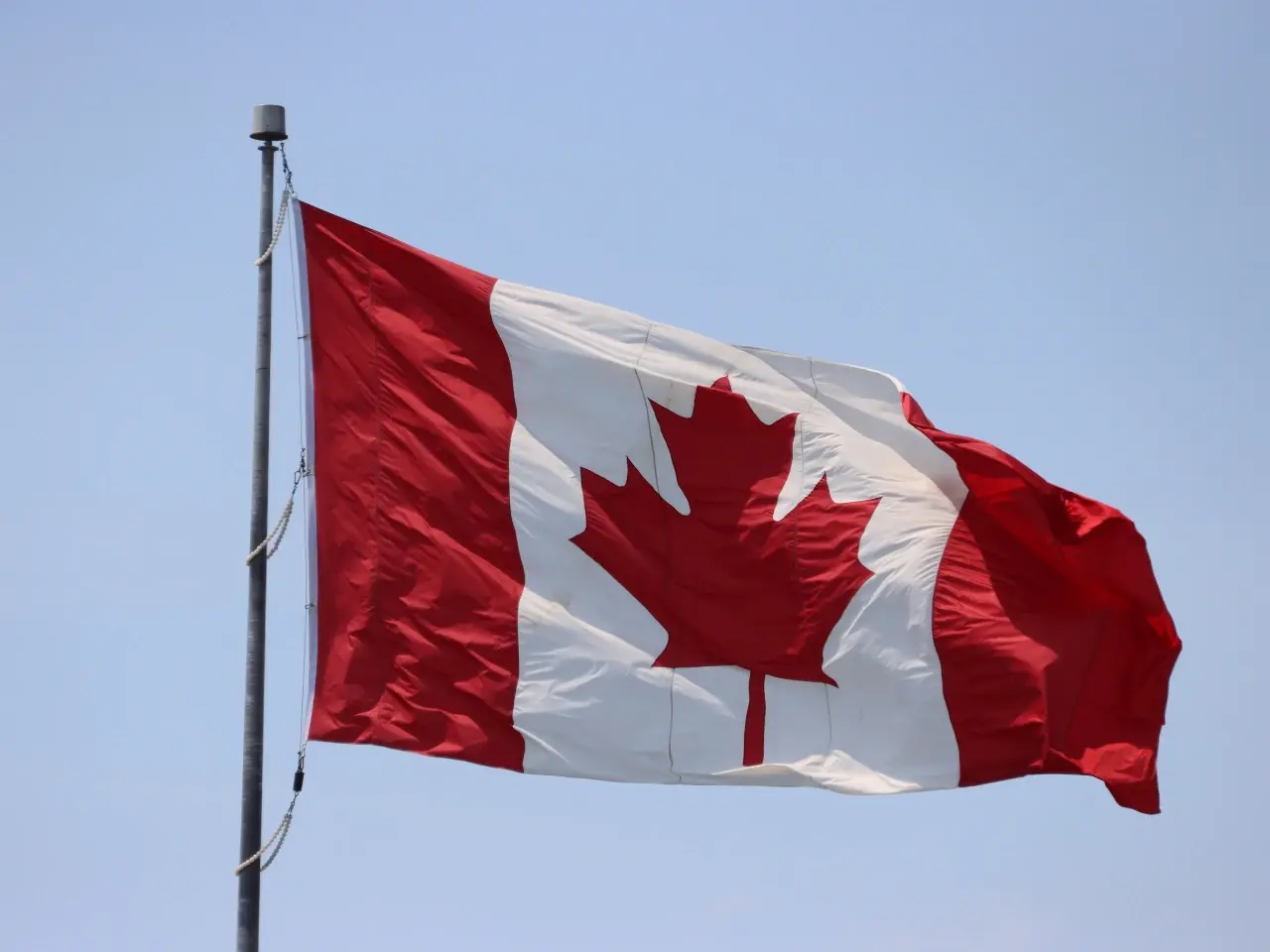 Canadian flag representing apostille and document authentication in Canada.