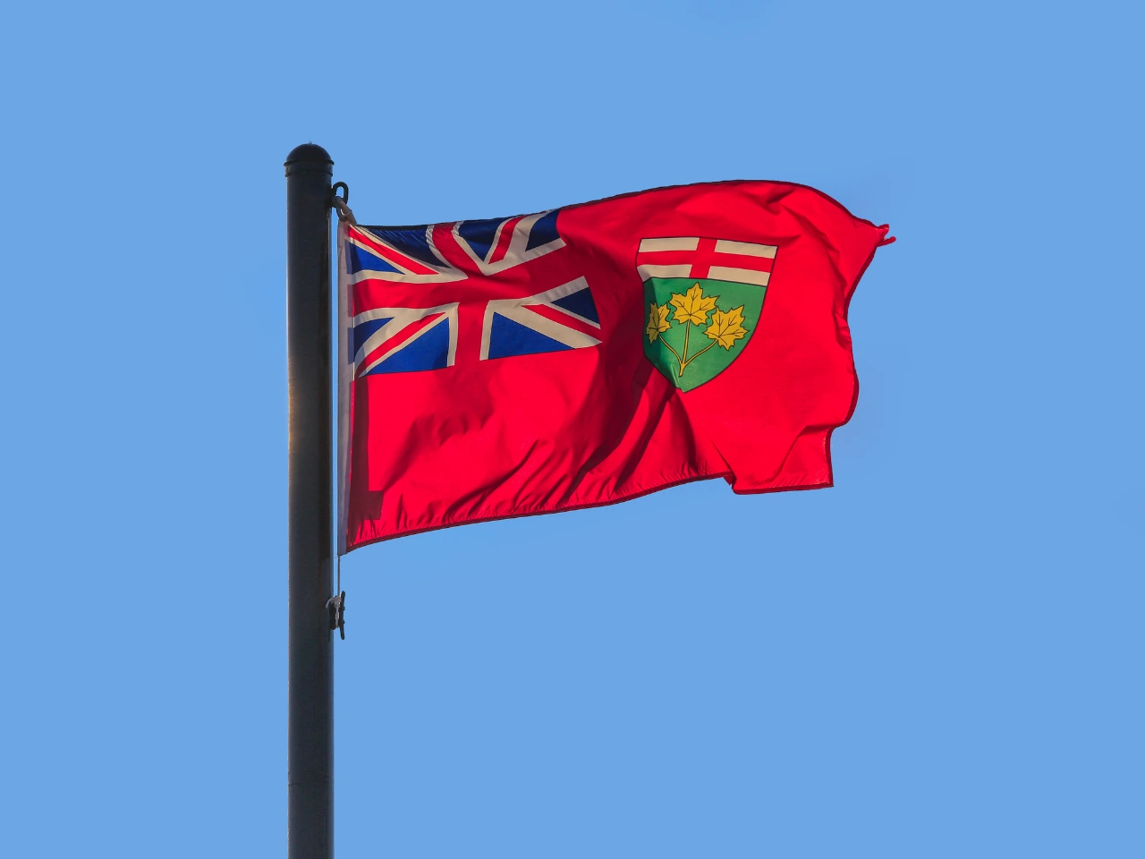 Ontario flag representing driver's licence exchange eligibility in Ontario
