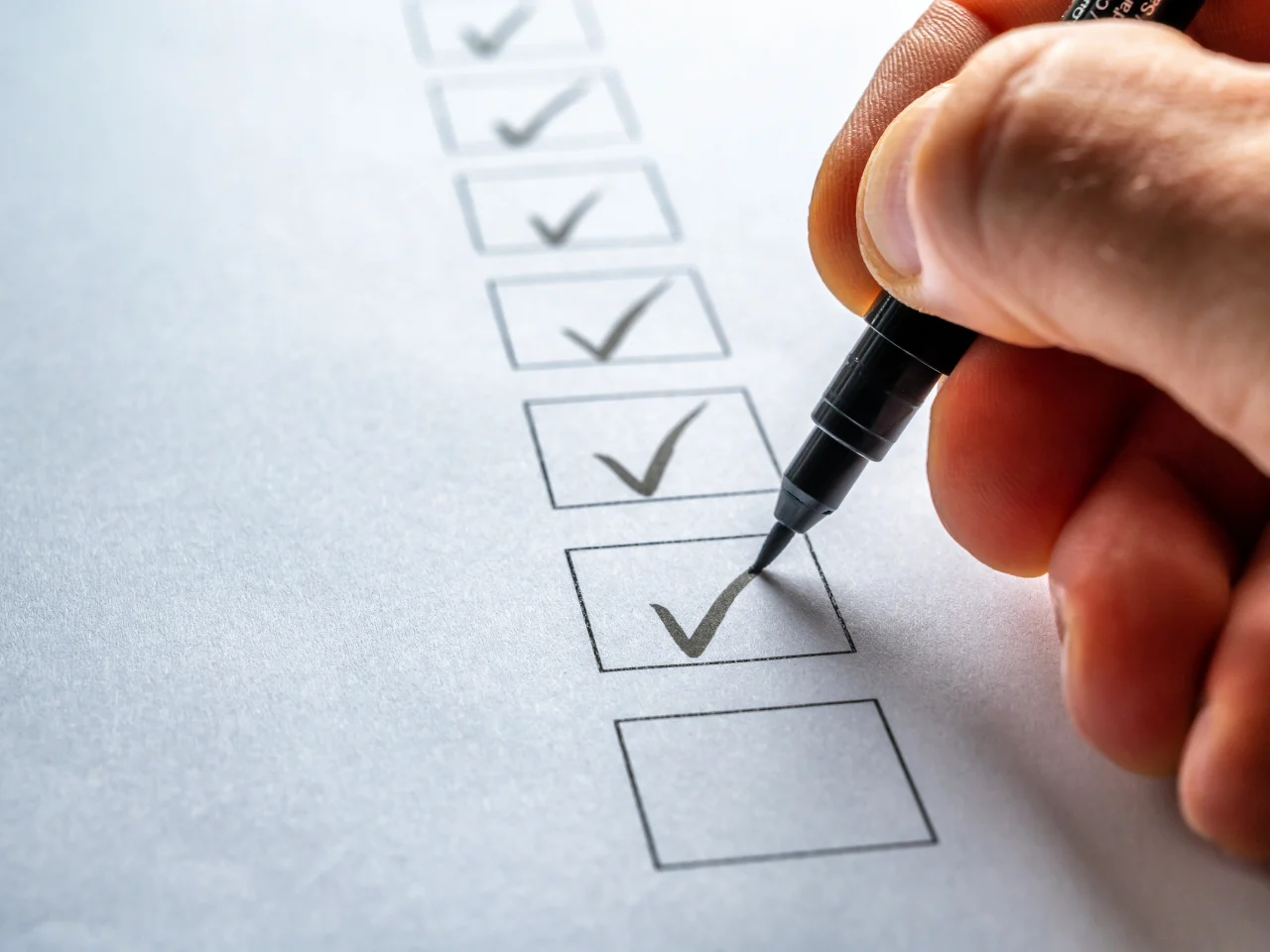Checklist representing final review before submitting IRCC translated documents
