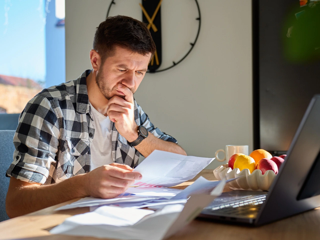 Applicant reviewing supporting documents required for a legal name change.