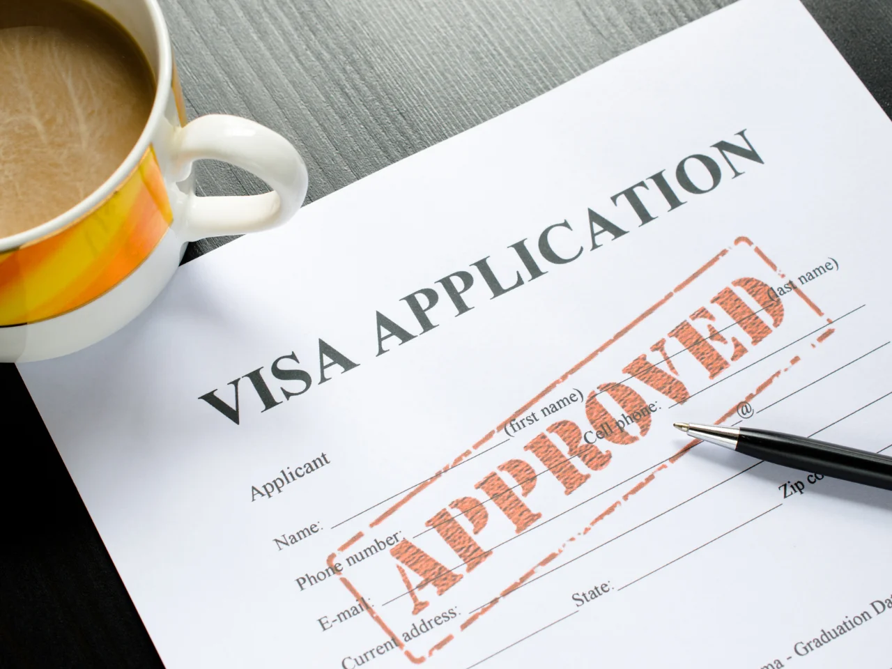 Visa application form showing approval for travel to Canada under the Super Visa program.
