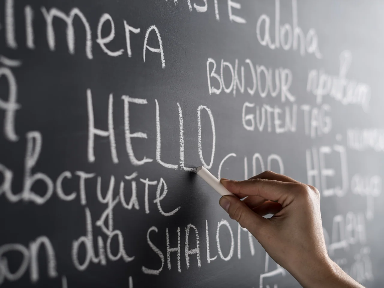 Greetings in multiple languages representing Canada's linguistic diversity.