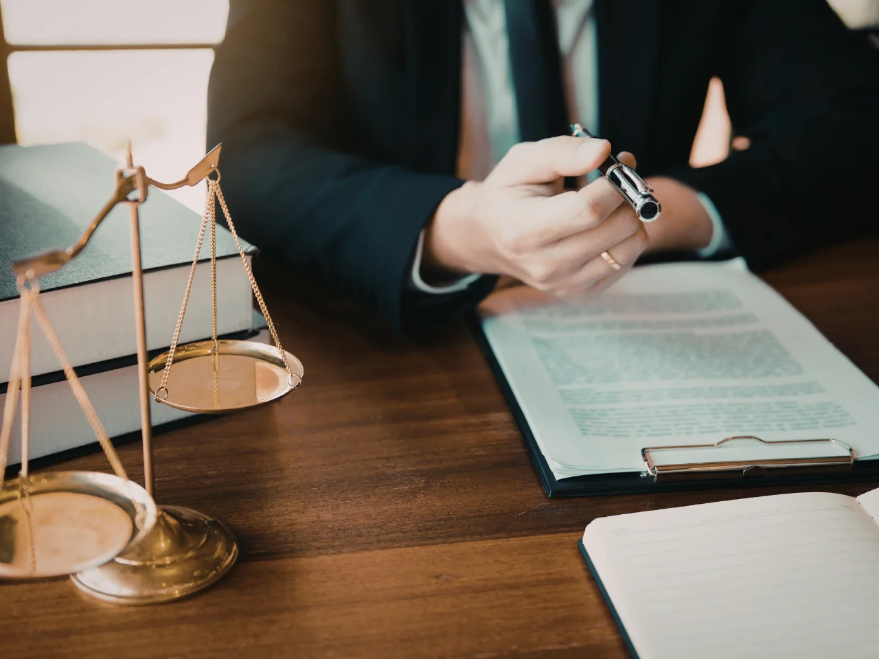 Legal professional reviewing official documents for Canadian document legalization and UAE visa requirements.