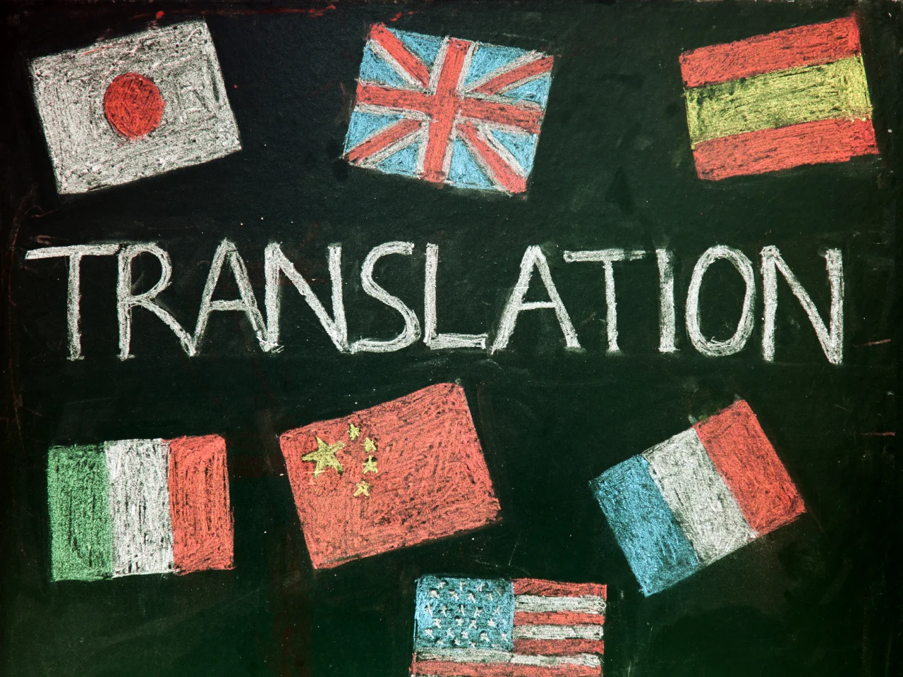 Professional translation represented by international languages.