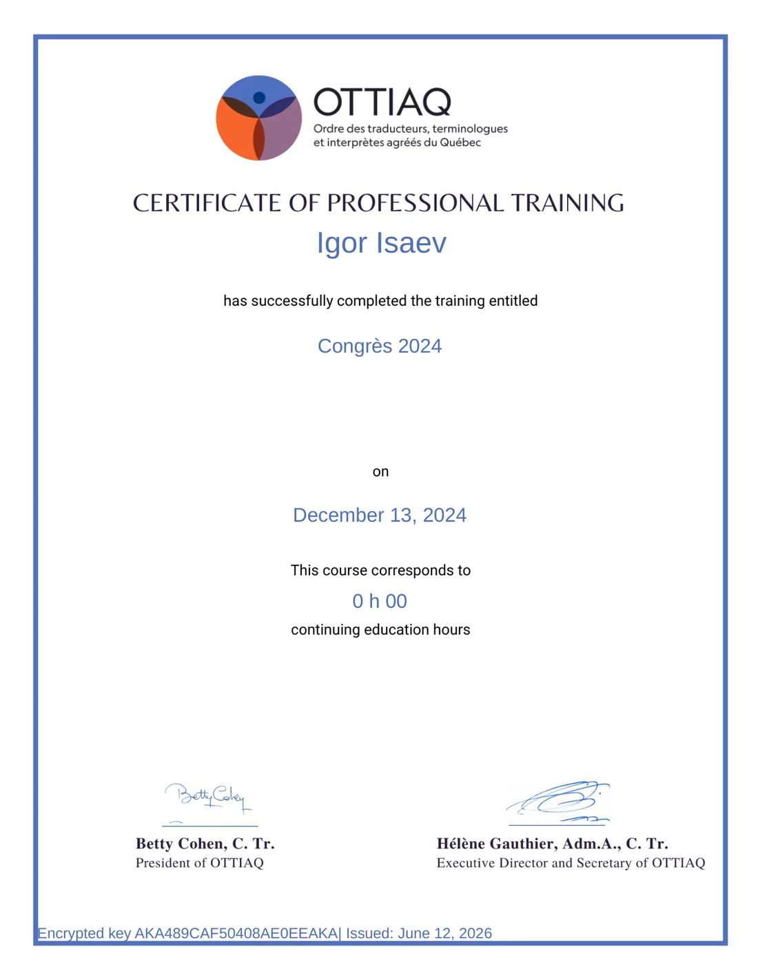 Certified Translator in Canada: Verify Credentials | Igor Isaev